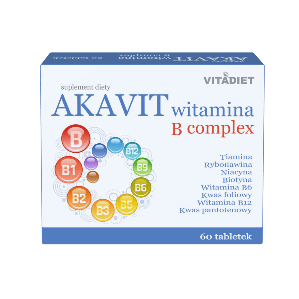 AKAVIT Witamina B Complex 60 tabletek – suplement diety